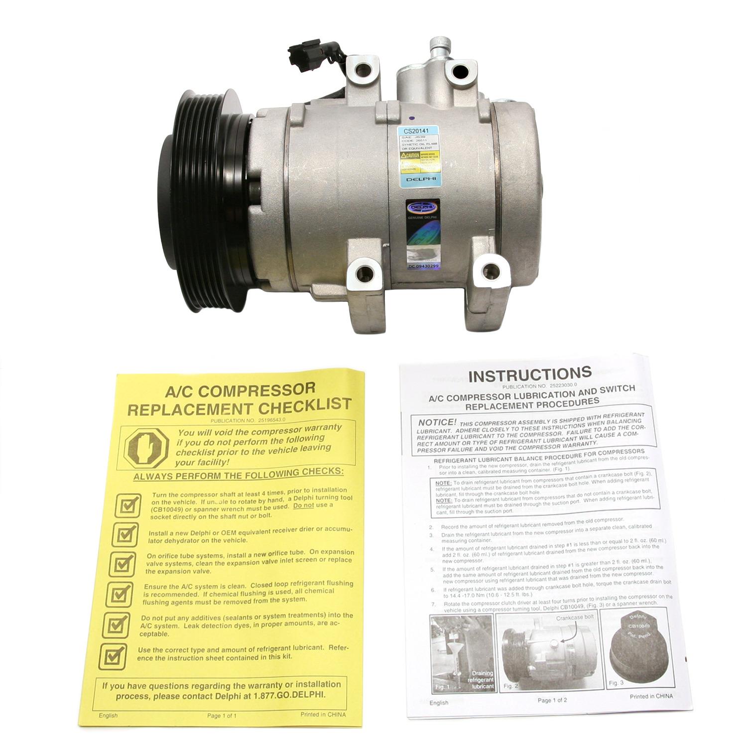 Delphi CS20141 - A/C Compressor Delphi CS20141 A/C Compressor product image 6 of 7