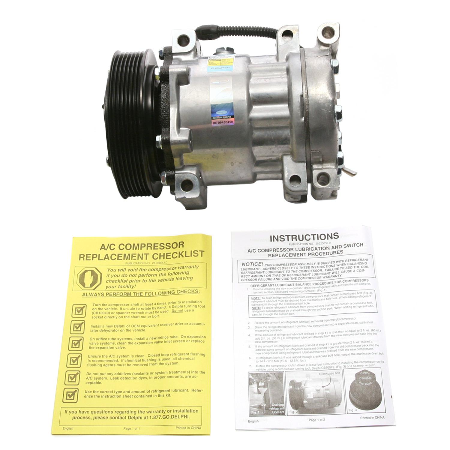 Delphi CS20143 A/C Compressor product image 4 of 7