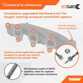 Dorman 03309HP - Exhaust Manifold Hardware Kit Dorman 03309HP Exhaust Manifold Hardware Kit product image 5 of 5