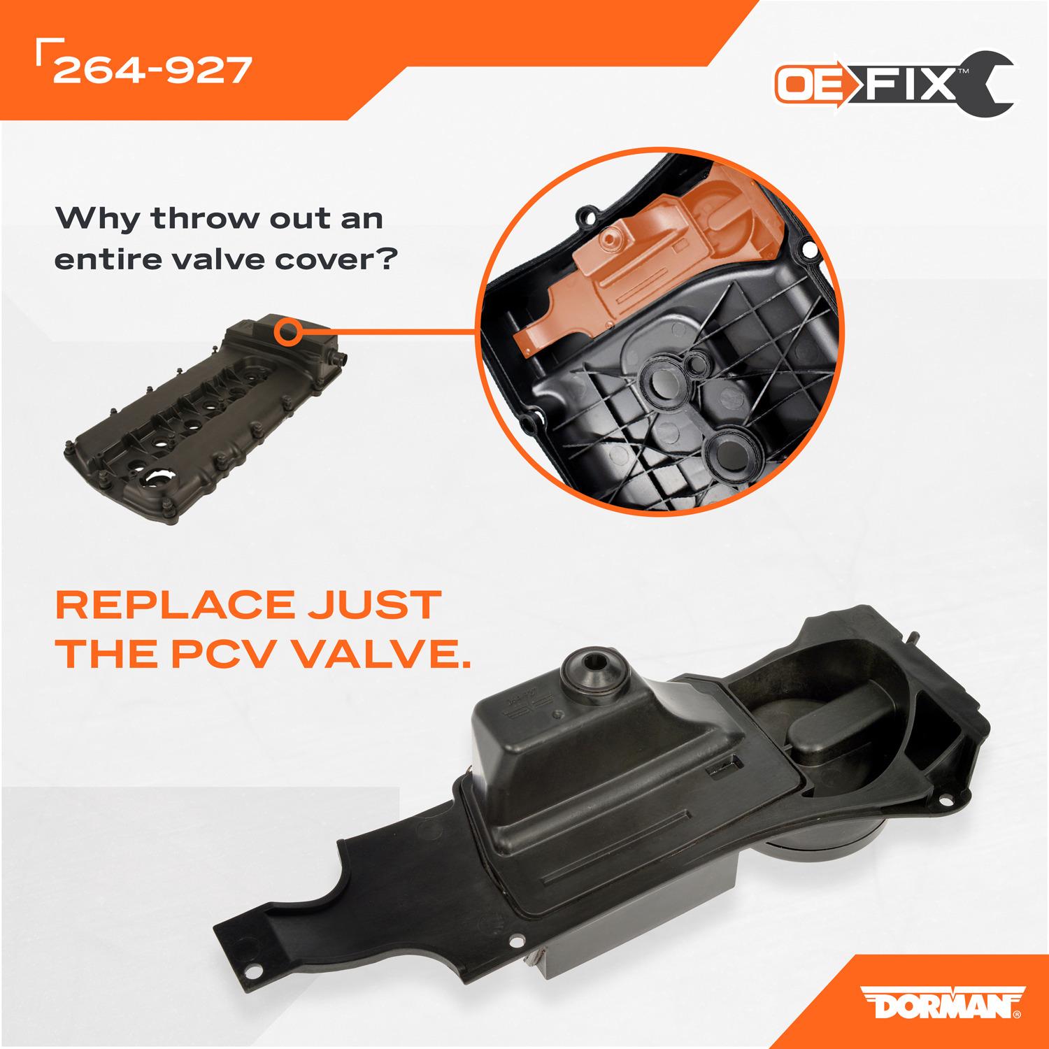 Dorman 264927 Engine Crankcase Vent Valve product image 6 of 6