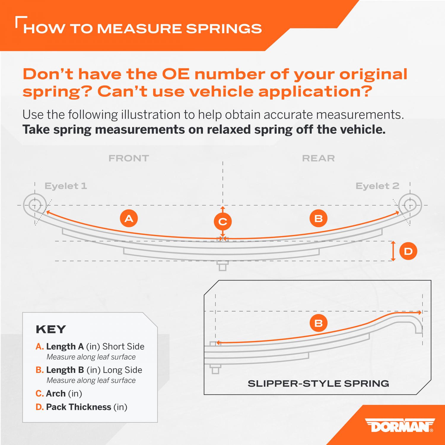 Dorman 341339 Leaf Spring product image 5 of 5