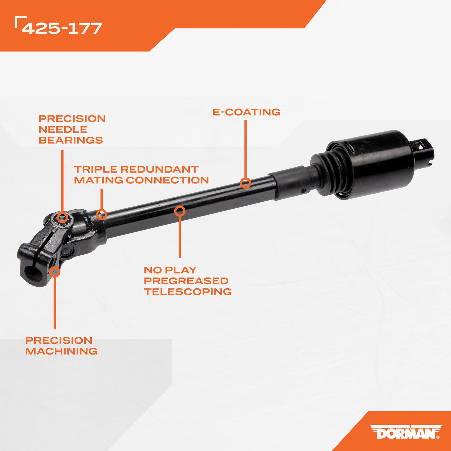 Dorman 425177 Steering Shaft product image 3 of 6