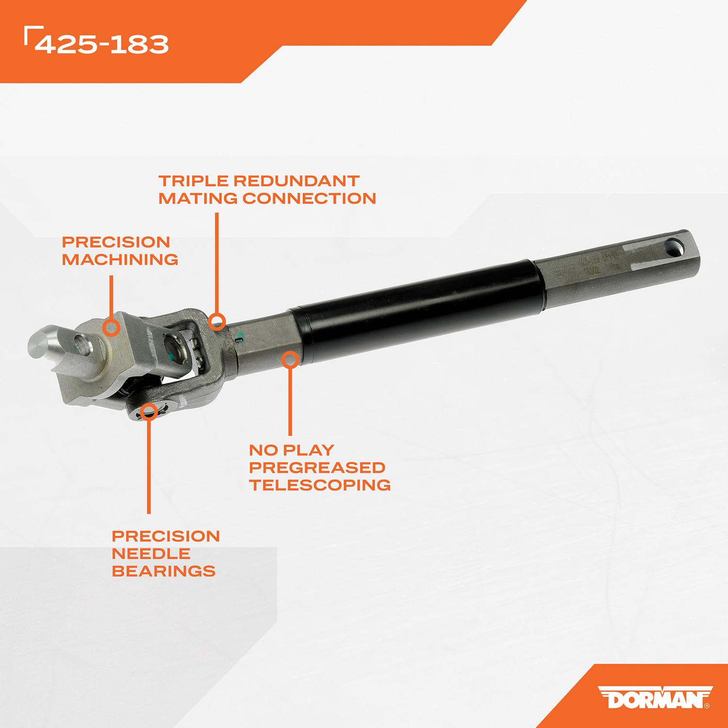 Dorman 425183 - Steering Shaft Dorman 425183 Steering Shaft product image 5 of 5