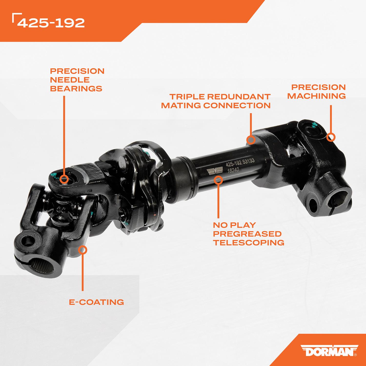 Dorman 425192 - Steering Shaft Dorman 425192 Steering Shaft product image 5 of 5
