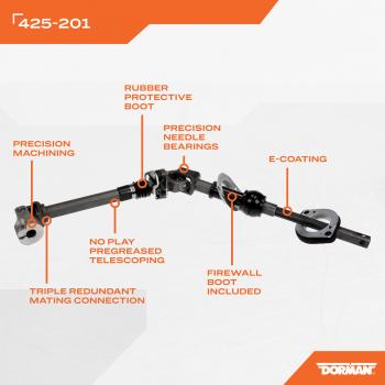 Dorman 425201 Steering Shaft product image 5 of 5