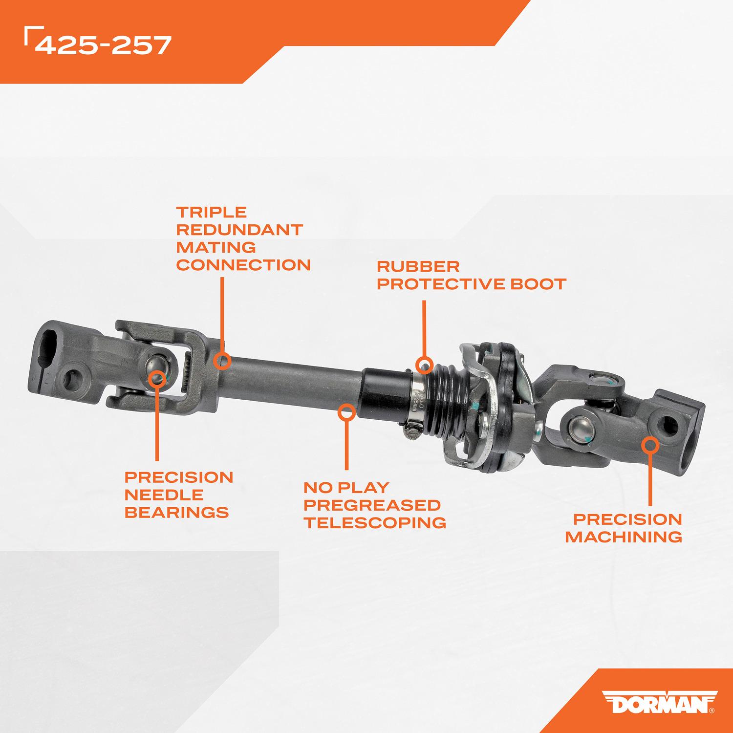 Dorman 425257 - Steering Shaft Dorman 425257 Steering Shaft product image 4 of 4