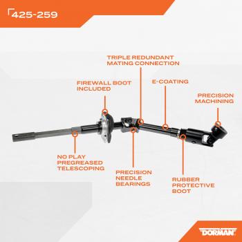 Dorman 425259 Steering Shaft product image 4 of 4