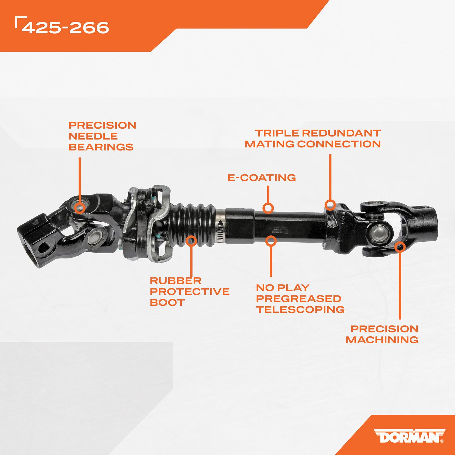 Dorman 425266 Steering Shaft product image 4 of 4