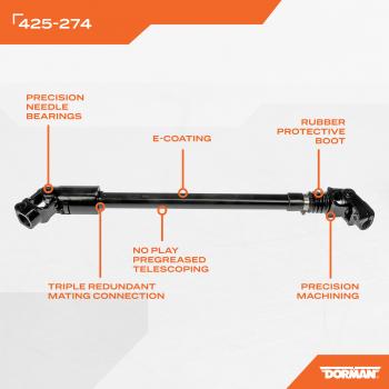 Dorman 425274 Steering Shaft product image 4 of 4
