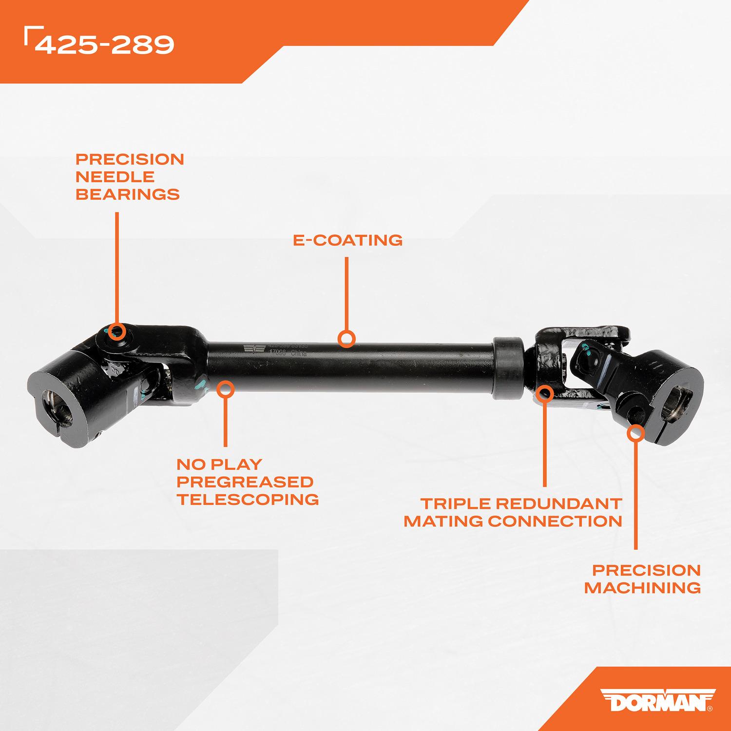 Dorman 425289 - Steering Shaft Dorman 425289 Steering Shaft product image 4 of 4