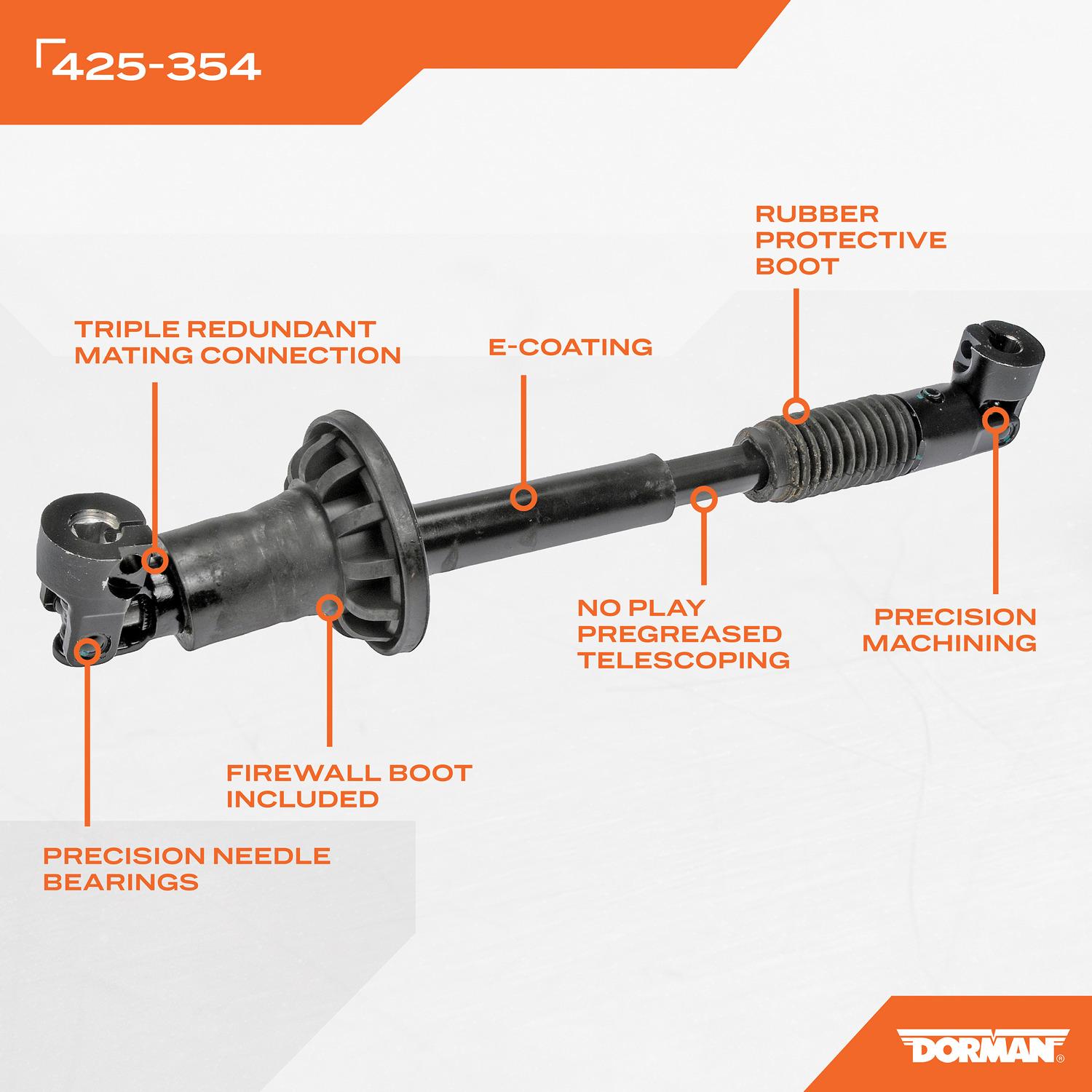 Dorman 425354 - Steering Shaft Dorman 425354 Steering Shaft product image 4 of 4