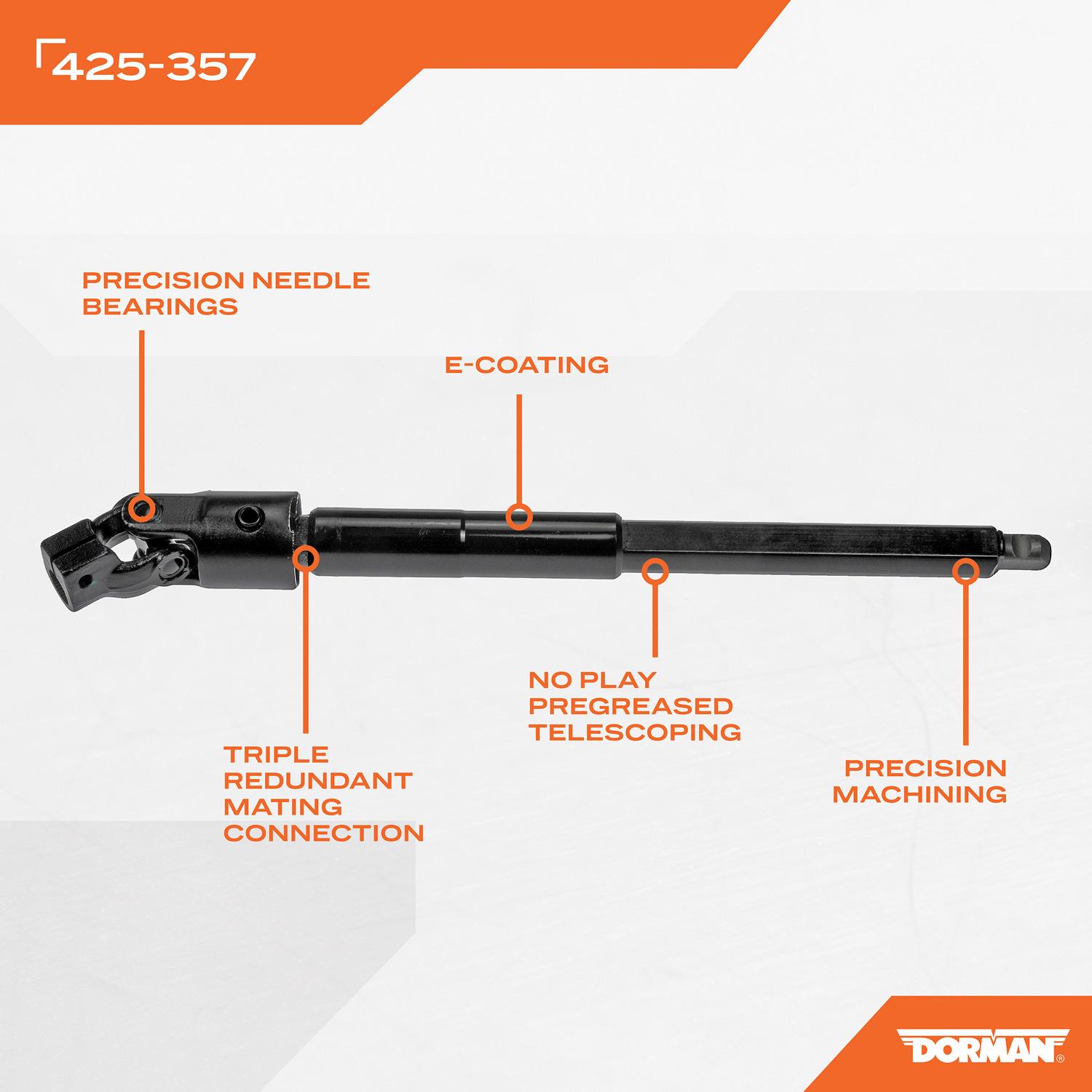 Dorman 425357 Steering Shaft product image 4 of 4