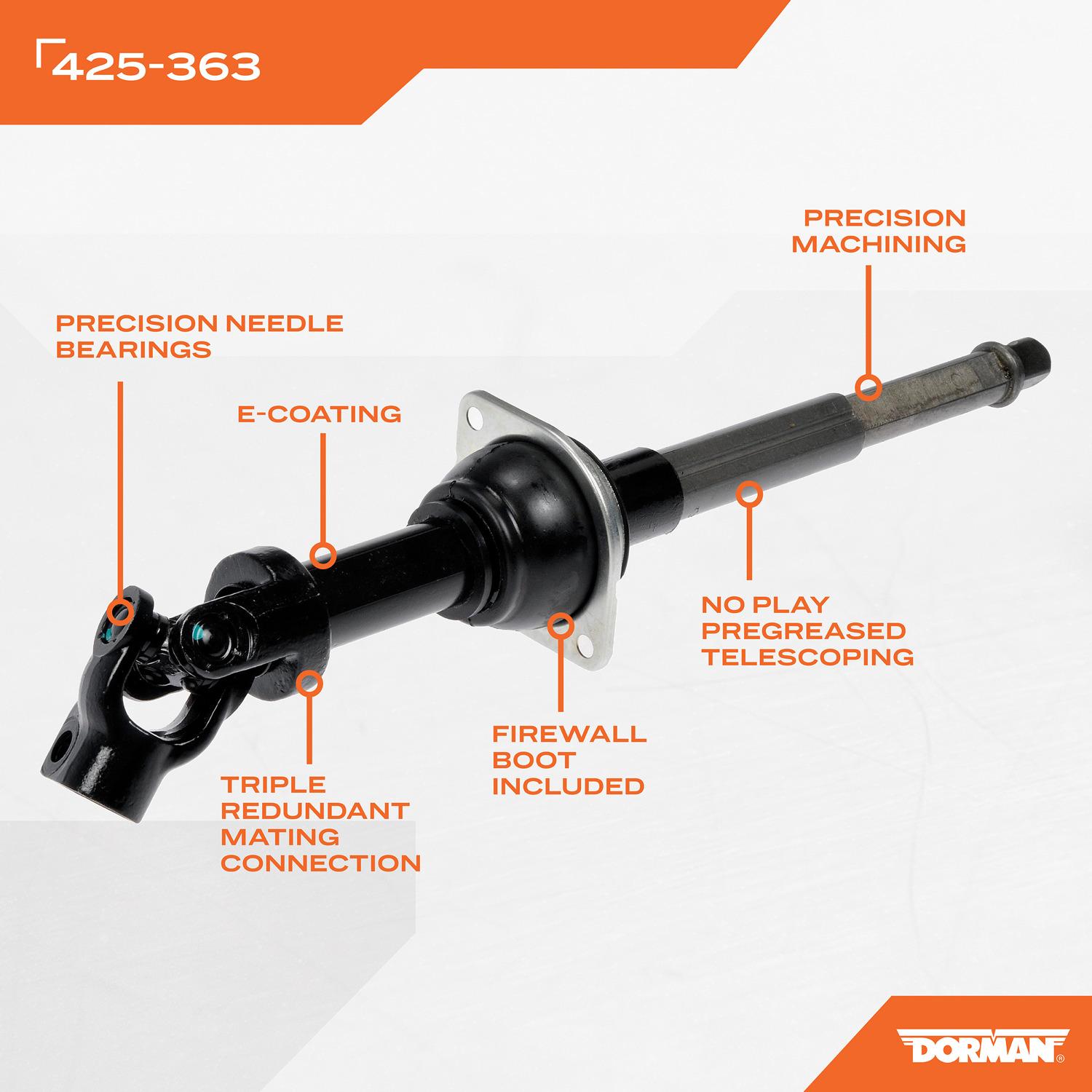Dorman 425363 - Steering Shaft Dorman 425363 Steering Shaft product image 4 of 4