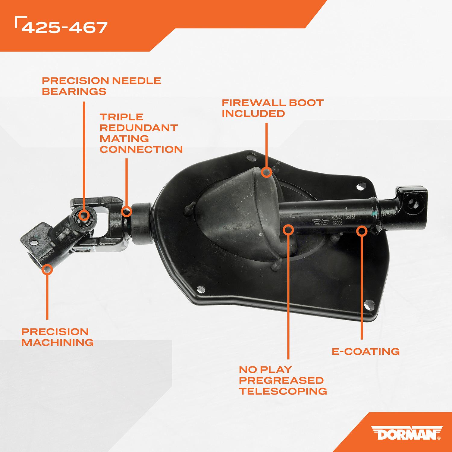 Dorman 425467 - Steering Shaft Dorman 425467 Steering Shaft product image 6 of 6