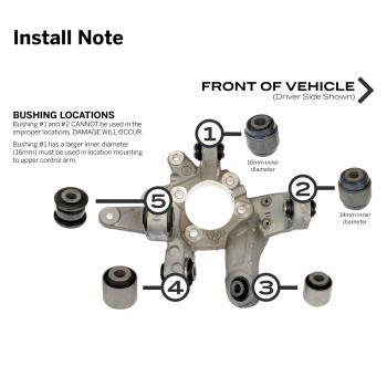 Dorman 523318 Suspension Knuckle Bushing Kit product image 6 of 6