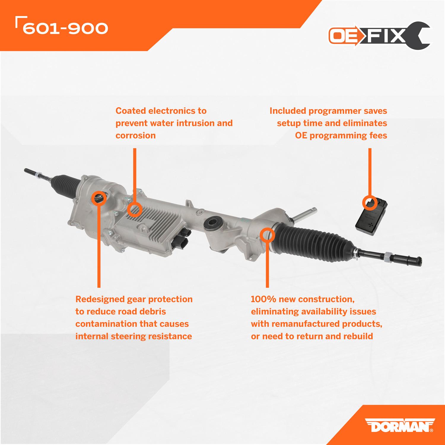 Dorman 601900 - Rack and Pinion Assembly Dorman 601900 Rack and Pinion Assembly product image 5 of 13