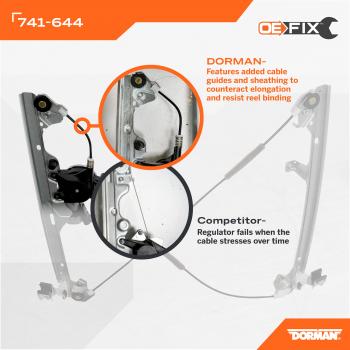 Dorman 741644 Power Window Motor and Regulator Assembly product image 6 of 6