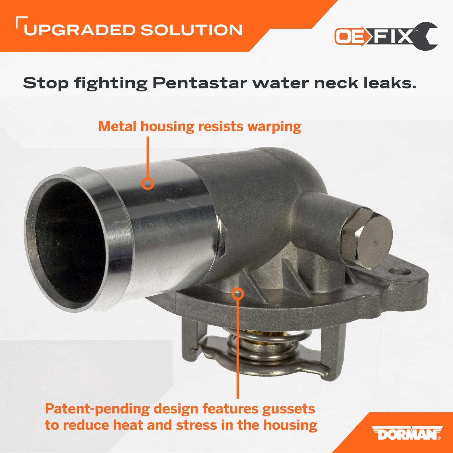 Dorman 9023036XD Engine Coolant Thermostat Housing Assembly product image 5 of 5