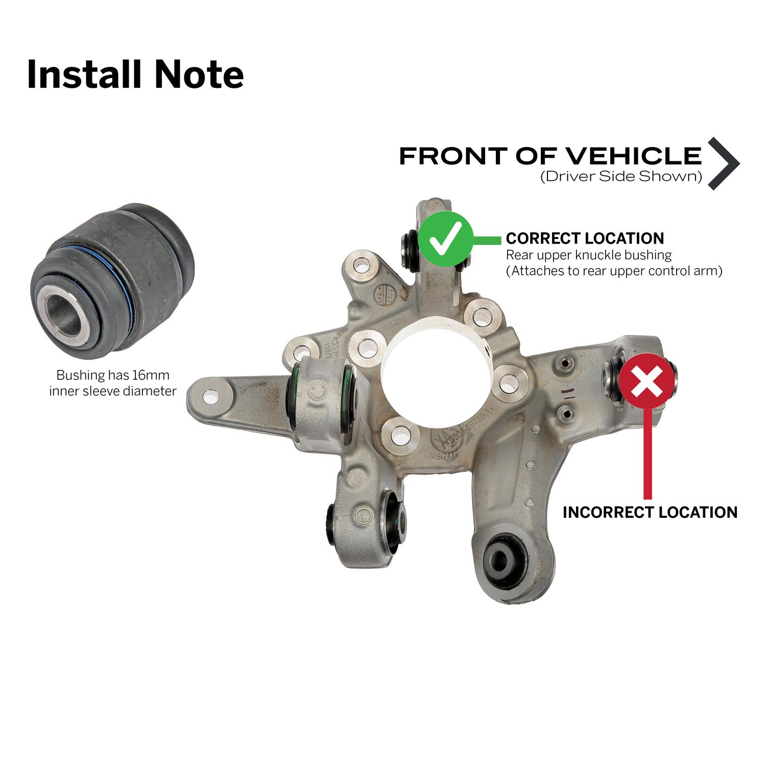 Dorman 905531 - Suspension Knuckle Bushing Dorman 905531 Suspension Knuckle Bushing product image 3 of 3