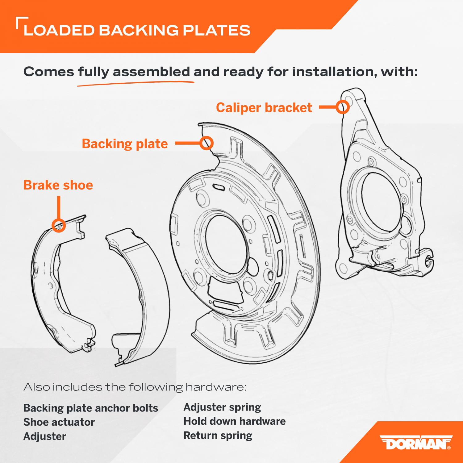 Dorman 926265 Brake Backing Plate product image 6 of 6