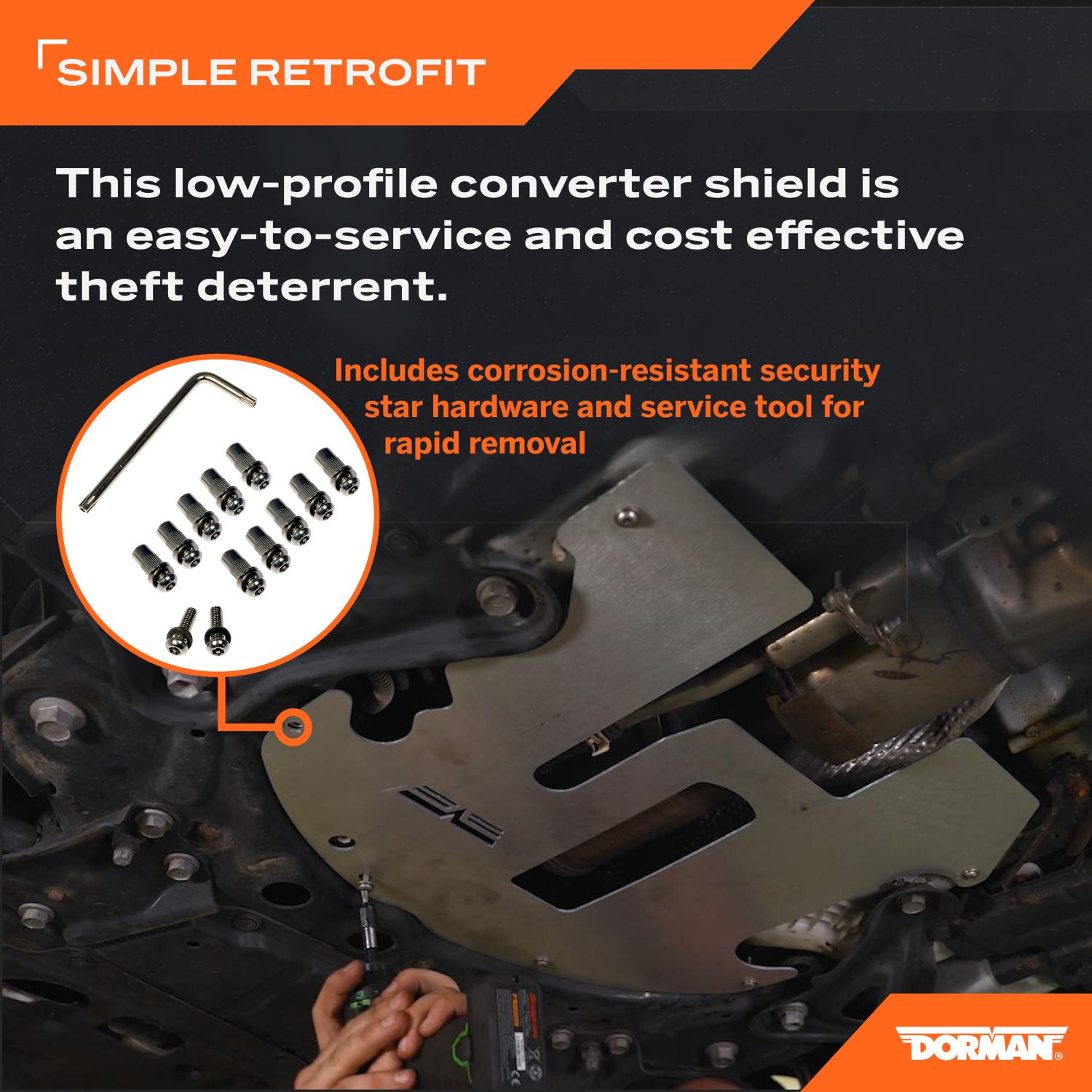 Dorman 927933 Catalytic Converter Anti-Theft Shield product image 6 of 6