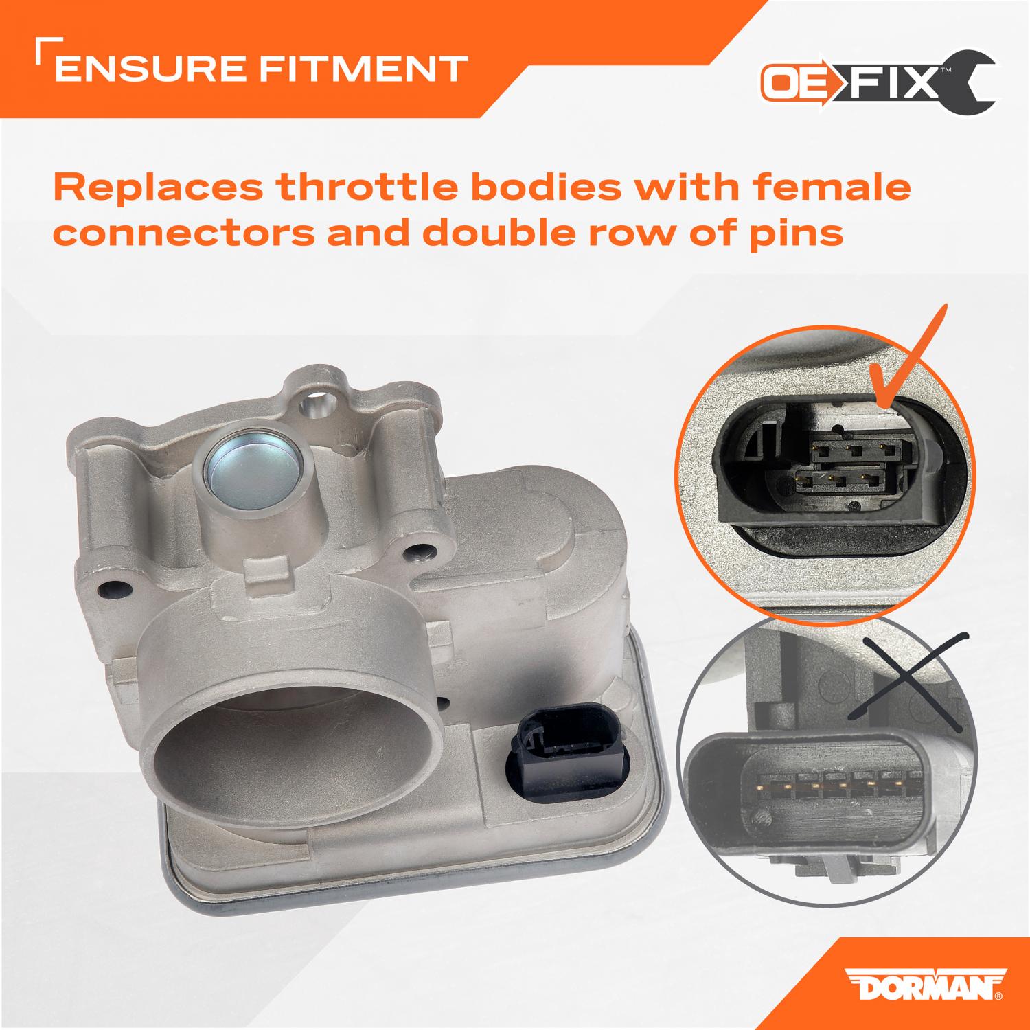 Dorman 977025 Fuel Injection Throttle Body product image 9 of 10