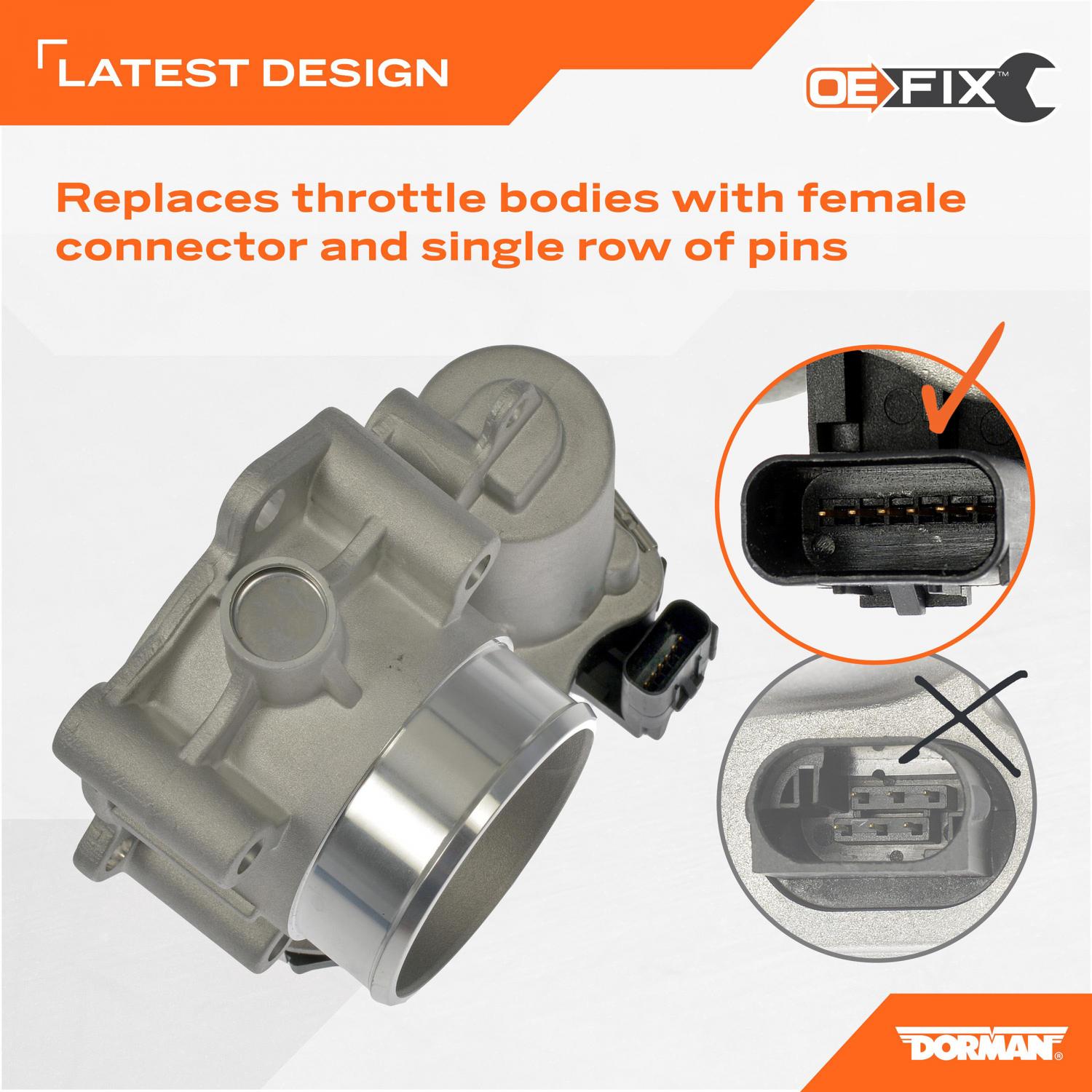 Dorman 977163 Fuel Injection Throttle Body product image 6 of 6