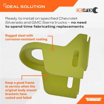 Dorman 999993 Body Mount Bracket product image 5 of 5