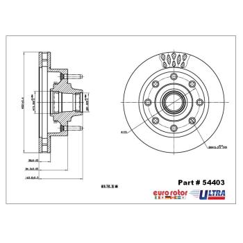 Eurorotor 54403 - Disc Brake Rotor and Hub Assembly Eurorotor 54403 Disc Brake Rotor and Hub Assembly product image 1 of 1