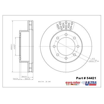 Eurorotor 54421 - Disc Brake Rotor Eurorotor 54421 Disc Brake Rotor product image 1 of 1