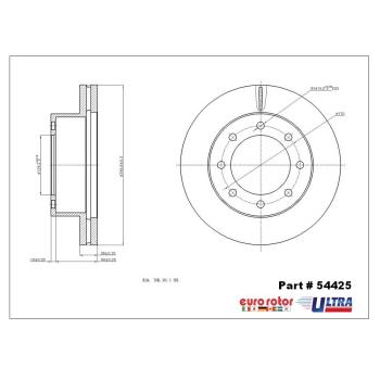 Eurorotor 54425 - Disc Brake Rotor Eurorotor 54425 Disc Brake Rotor product image 1 of 1