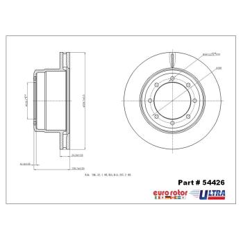 Eurorotor 54426 - Disc Brake Rotor Eurorotor 54426 Disc Brake Rotor product image 1 of 1