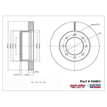 Eurorotor 54463 - Disc Brake Rotor Eurorotor 54463 Disc Brake Rotor product image 1 of 1
