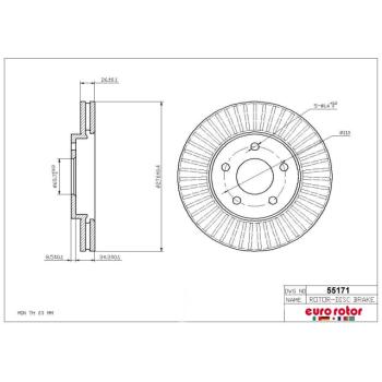 Eurorotor 55171 Disc Brake Rotor product image 1 of 1
