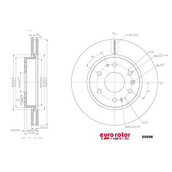 Eurorotor 55506 Disc Brake Rotor product image 1 of 1