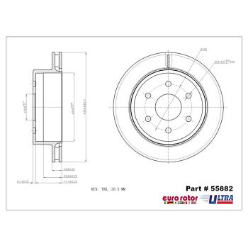 Eurorotor 55882 - Disc Brake Rotor Eurorotor 55882 Disc Brake Rotor product image 1 of 1
