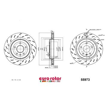 Eurorotor 55973 Disc Brake Rotor product image 1 of 1