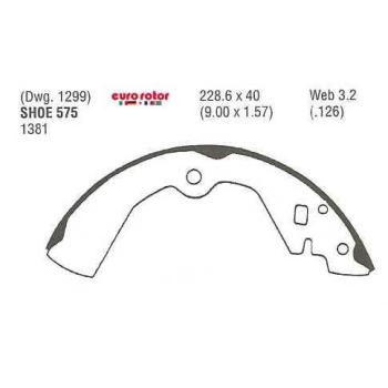Eurorotor 575 - Drum Brake Shoe Eurorotor 575 Drum Brake Shoe product image 1 of 1