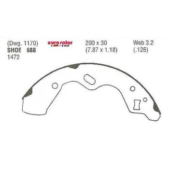 Eurorotor 688 Drum Brake Shoe product image 1 of 1