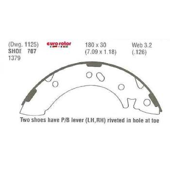 Eurorotor 707 - Drum Brake Shoe Eurorotor 707 Drum Brake Shoe product image 1 of 1