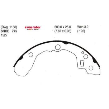 Eurorotor 775 Drum Brake Shoe product image 1 of 1