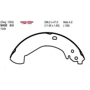 Eurorotor 815 - Drum Brake Shoe Eurorotor 815 Drum Brake Shoe product image 1 of 1