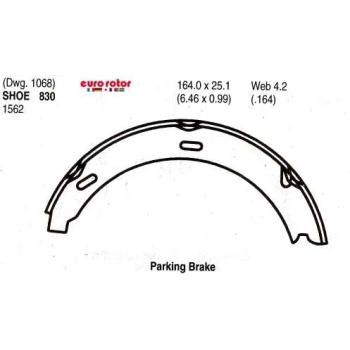 Eurorotor 830 Parking Brake Shoe product image 1 of 1