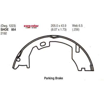 Eurorotor 854 - Parking Brake Shoe Eurorotor 854 Parking Brake Shoe product image 1 of 1
