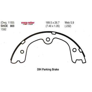 Eurorotor 869 Parking Brake Shoe product image 1 of 1