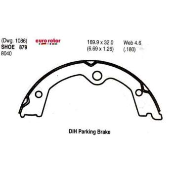 Eurorotor 879 Parking Brake Shoe product image 1 of 1
