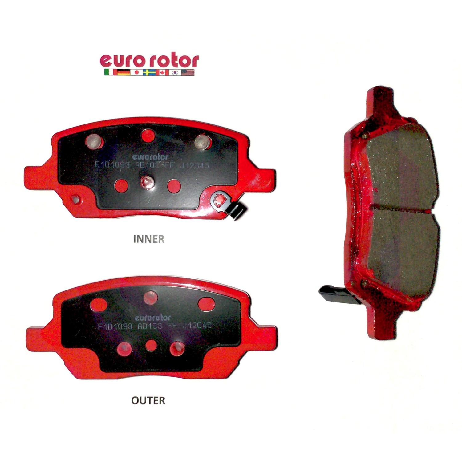 Eurorotor F1D1093H Disc Brake Pad product image 1 of 1