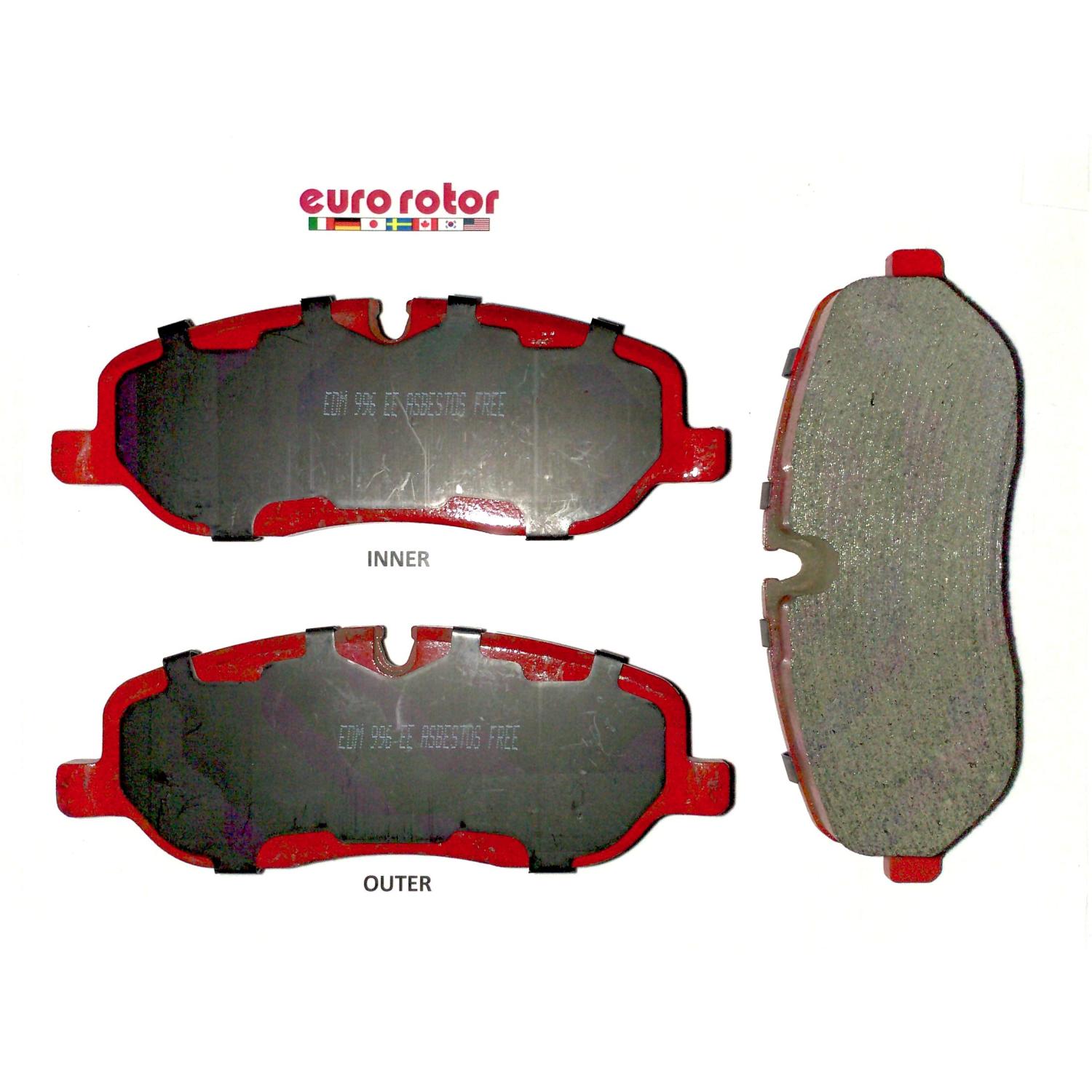 Eurorotor F1D1098H Disc Brake Pad product image 1 of 1