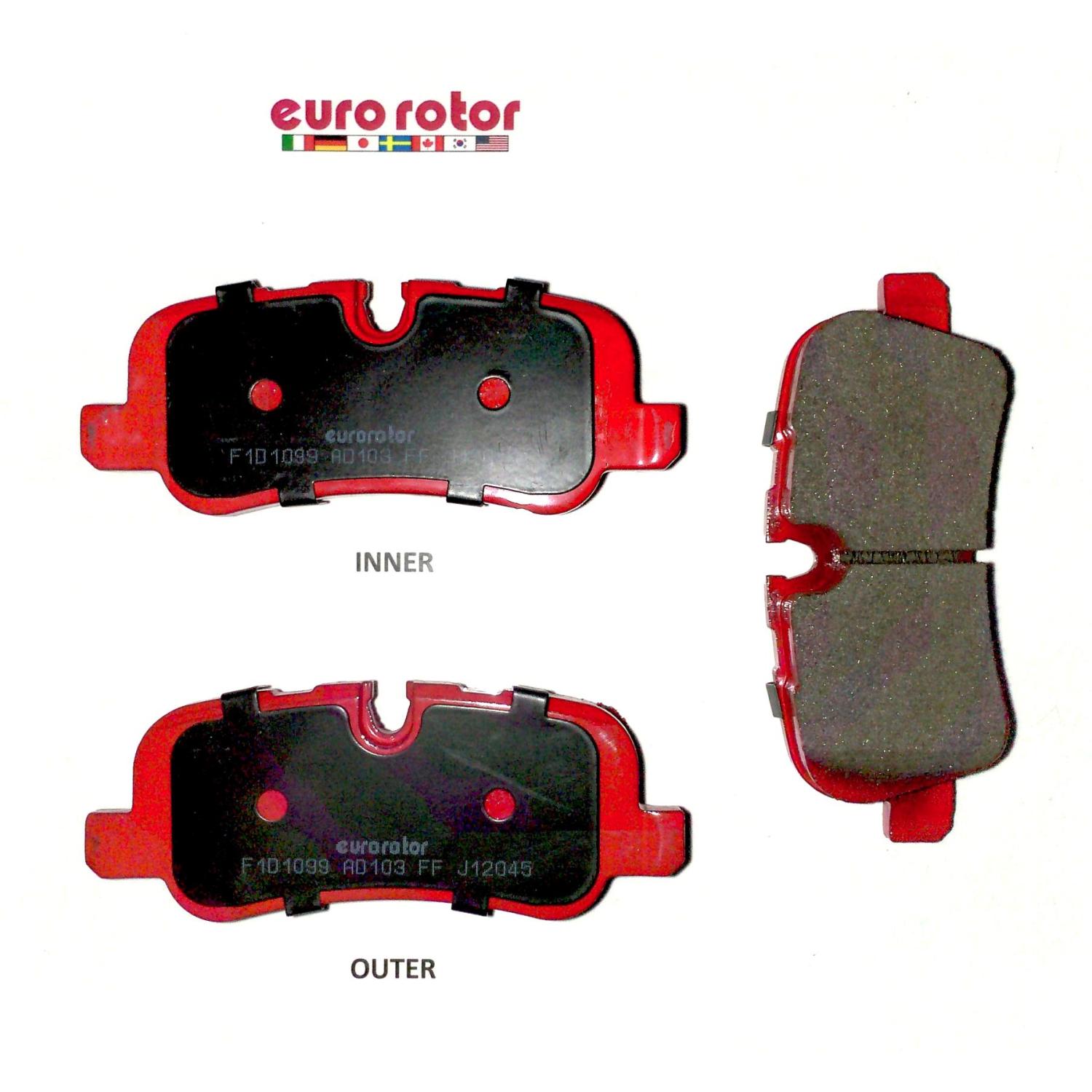 Eurorotor F1D1099H Disc Brake Pad product image 1 of 1