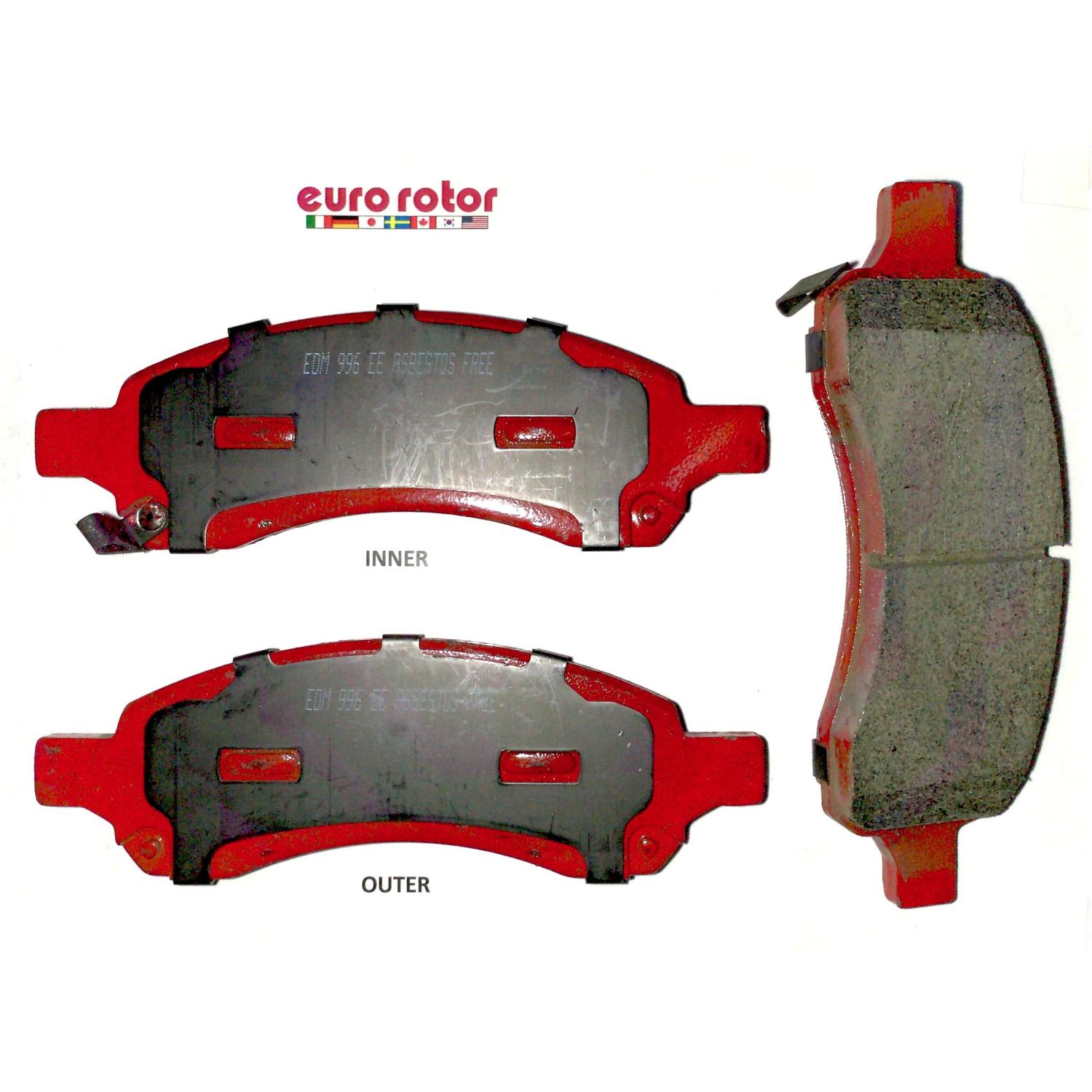 Eurorotor F1D1169H Disc Brake Pad product image 1 of 1